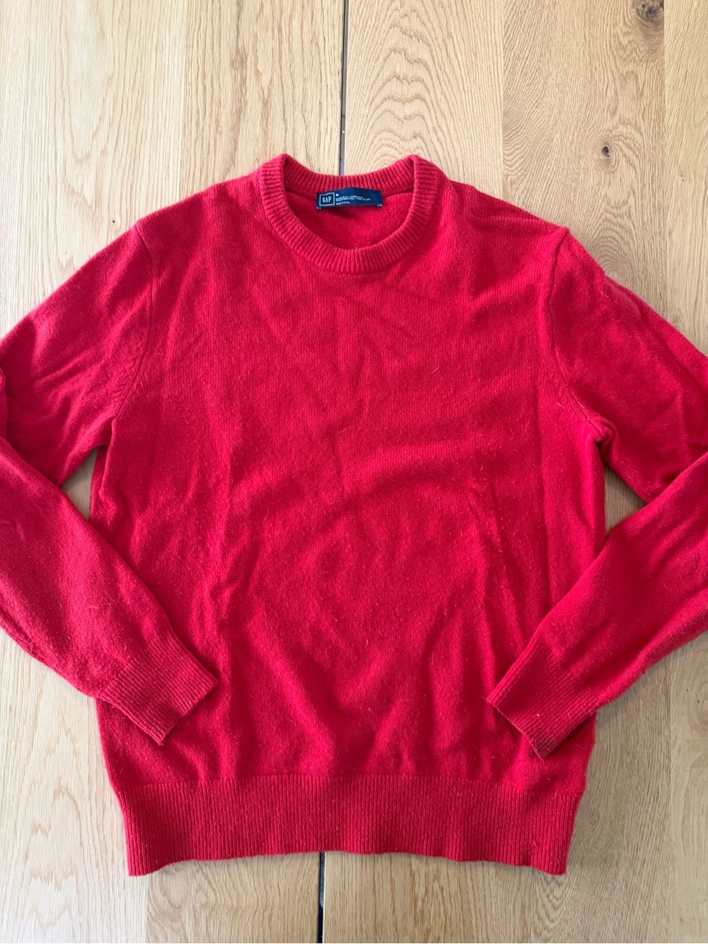 Wool GAP Men's Red Crewneck Sweater